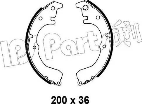 IPS Parts IBL-4299 - Гальмівні колодки autozip.com.ua