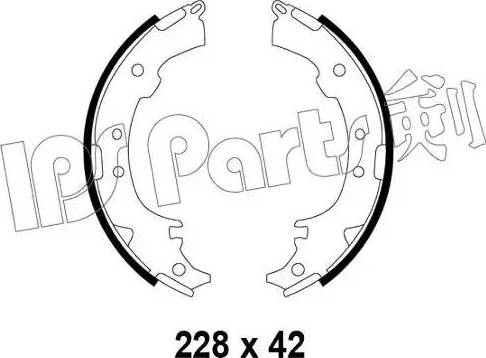 IPS Parts IBL-4297 - Гальмівні колодки autozip.com.ua