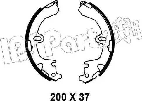 IPS Parts IBL-4201 - Гальмівні колодки autozip.com.ua