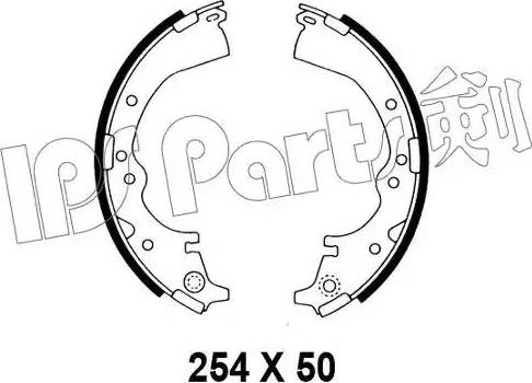 IPS Parts IBL-4237 - Гальмівні колодки autozip.com.ua