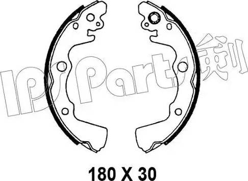 IPS Parts IBL-4799 - Гальмівні колодки autozip.com.ua