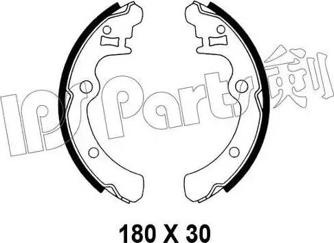 IPS Parts IBL-4704 - Гальмівні колодки autozip.com.ua