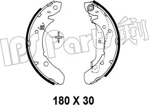 IPS Parts IBL-4701 - Гальмівні колодки autozip.com.ua