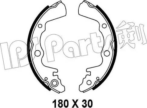 IPS Parts IBL-4707 - Гальмівні колодки autozip.com.ua