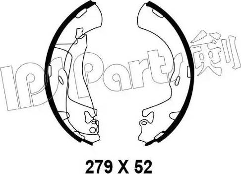 IPS Parts IBL-4H02 - Гальмівні колодки autozip.com.ua