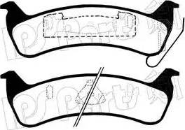 IPS Parts IBR-1998 - Гальмівні колодки, дискові гальма autozip.com.ua