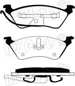 IPS Parts IBR-1993 - Гальмівні колодки, дискові гальма autozip.com.ua