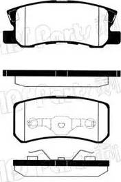 IPS Parts IBR-1505 - Гальмівні колодки, дискові гальма autozip.com.ua