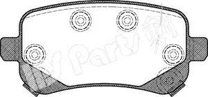 IPS Parts IBR-1089 - Гальмівні колодки, дискові гальма autozip.com.ua