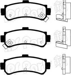 IPS Parts IBR-1196 - Гальмівні колодки, дискові гальма autozip.com.ua