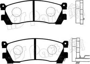 IPS Parts IBR-1305 - Гальмівні колодки, дискові гальма autozip.com.ua