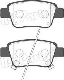 IPS Parts IBR-1292 - Гальмівні колодки, дискові гальма autozip.com.ua