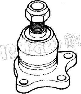 IPS Parts IJU-10504 - Шарова опора, несучий / направляючий шарнір autozip.com.ua