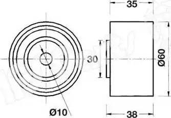 IPS Parts ITB-6904 - Натягувач, зубчастий ремінь autozip.com.ua