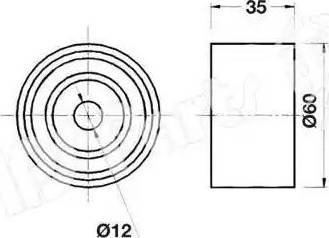 IPS Parts ITB-6905 - Натягувач, зубчастий ремінь autozip.com.ua