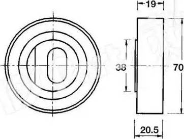 IPS Parts ITB-6417 - Натяжна ролик, ремінь ГРМ autozip.com.ua