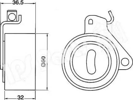 IPS Parts ITB-6509 - Натягувач, зубчастий ремінь autozip.com.ua