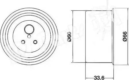 IPS Parts ITB-6519 - Натягувач, зубчастий ремінь autozip.com.ua