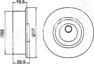 IPS Parts ITB-6514 - Натягувач, зубчастий ремінь autozip.com.ua