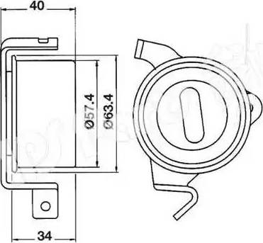 IPS Parts ITB-6512 - Натягувач, зубчастий ремінь autozip.com.ua