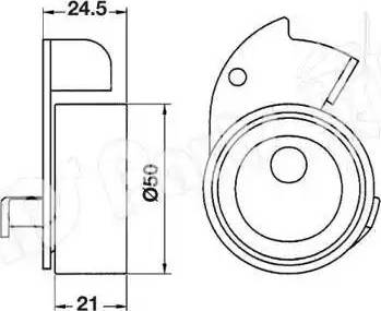 IPS Parts ITB-6601 - Натягувач, зубчастий ремінь autozip.com.ua