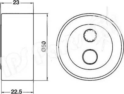 IPS Parts ITB-6608 - Натягувач, зубчастий ремінь autozip.com.ua