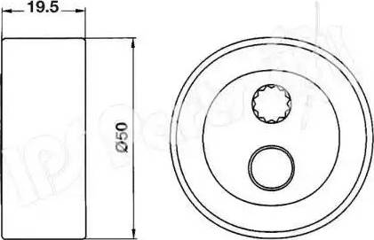 IPS Parts ITB-6607 - Натягувач, зубчастий ремінь autozip.com.ua