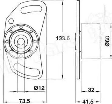 IPS Parts ITB-6614 - Натягувач, зубчастий ремінь autozip.com.ua