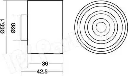 IPS Parts ITB-6615 - Натягувач, зубчастий ремінь autozip.com.ua