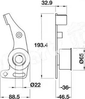 IPS Parts ITB-6003 - Натягувач, зубчастий ремінь autozip.com.ua