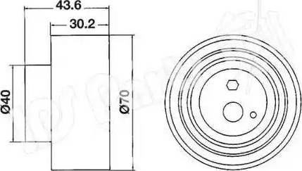 IPS Parts ITB-6106 - Натягувач, зубчастий ремінь autozip.com.ua