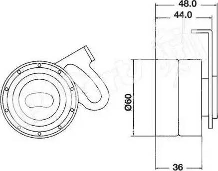 IPS Parts ITB-6100 - Натягувач, зубчастий ремінь autozip.com.ua