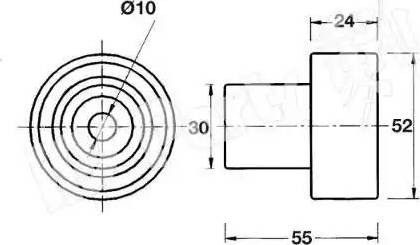 IPS Parts ITB-6108 - Натягувач, зубчастий ремінь autozip.com.ua