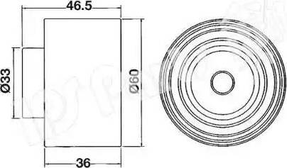 IPS Parts ITB-6110 - Натягувач, зубчастий ремінь autozip.com.ua