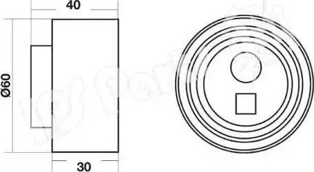 IPS Parts ITB-6817 - Натягувач, зубчастий ремінь autozip.com.ua