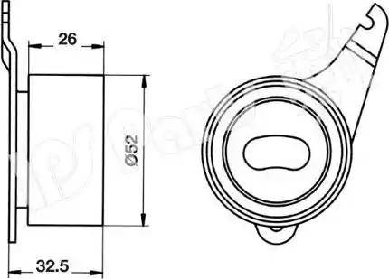 IPS Parts ITB-6345 - Натягувач, зубчастий ремінь autozip.com.ua