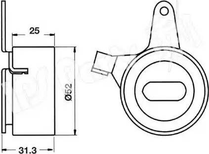 IPS Parts ITB-6341 - Натягувач, зубчастий ремінь autozip.com.ua