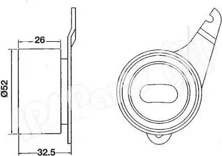 IPS Parts ITB-6304 - Натягувач, зубчастий ремінь autozip.com.ua