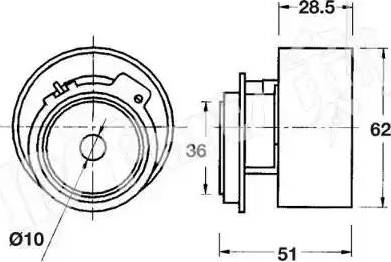 IPS Parts ITB-6311 - Натягувач, зубчастий ремінь autozip.com.ua