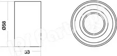 IPS Parts ITB-6337 - Натягувач, зубчастий ремінь autozip.com.ua