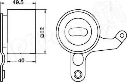 IPS Parts ITB-6246 - Натягувач, зубчастий ремінь autozip.com.ua