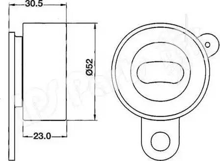 IPS Parts ITB-6208 - Натягувач, зубчастий ремінь autozip.com.ua