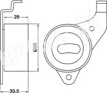 IPS Parts ITB-6213 - Натягувач, зубчастий ремінь autozip.com.ua