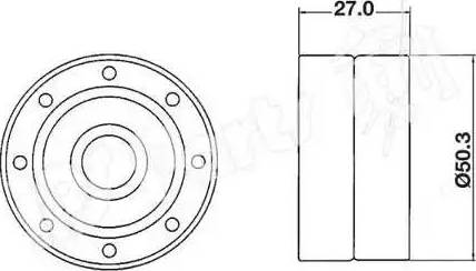 IPS Parts ITB-6230 - Натягувач, зубчастий ремінь autozip.com.ua