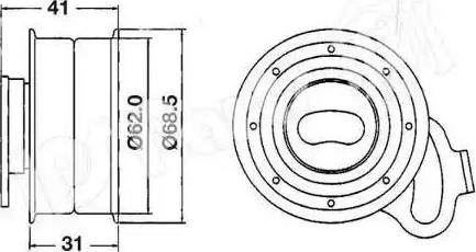 IPS Parts ITB-6224 - Натягувач, зубчастий ремінь autozip.com.ua