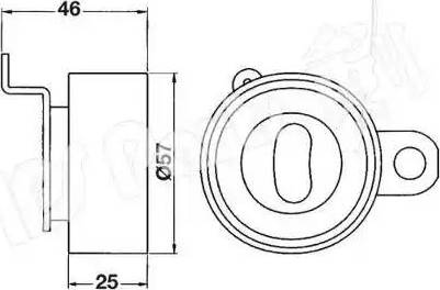 IPS Parts ITB-6226 - Натягувач, зубчастий ремінь autozip.com.ua