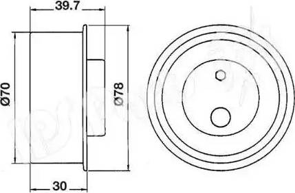 IPS Parts ITB-6H03 - Натягувач, зубчастий ремінь autozip.com.ua