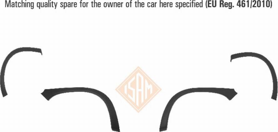 I.S.A.M. 0704910 - Комплект облицювання / захисної накладки autozip.com.ua