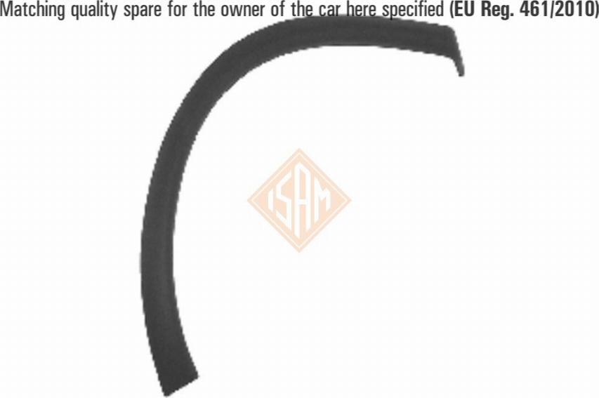 I.S.A.M. 0704911 - Облицювання / захисна накладка, крило autozip.com.ua