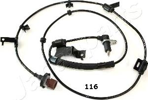 Japanparts ABS-116 - Датчик ABS, частота обертання колеса autozip.com.ua